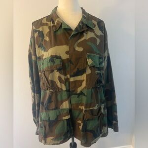 Military Woodland Camouflage Hot Weather Coat